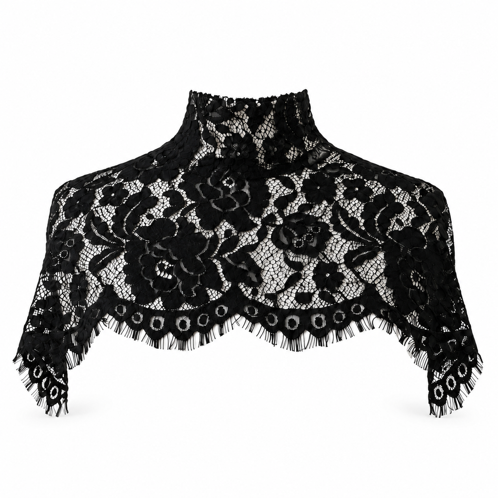 Noir Dantel Cape