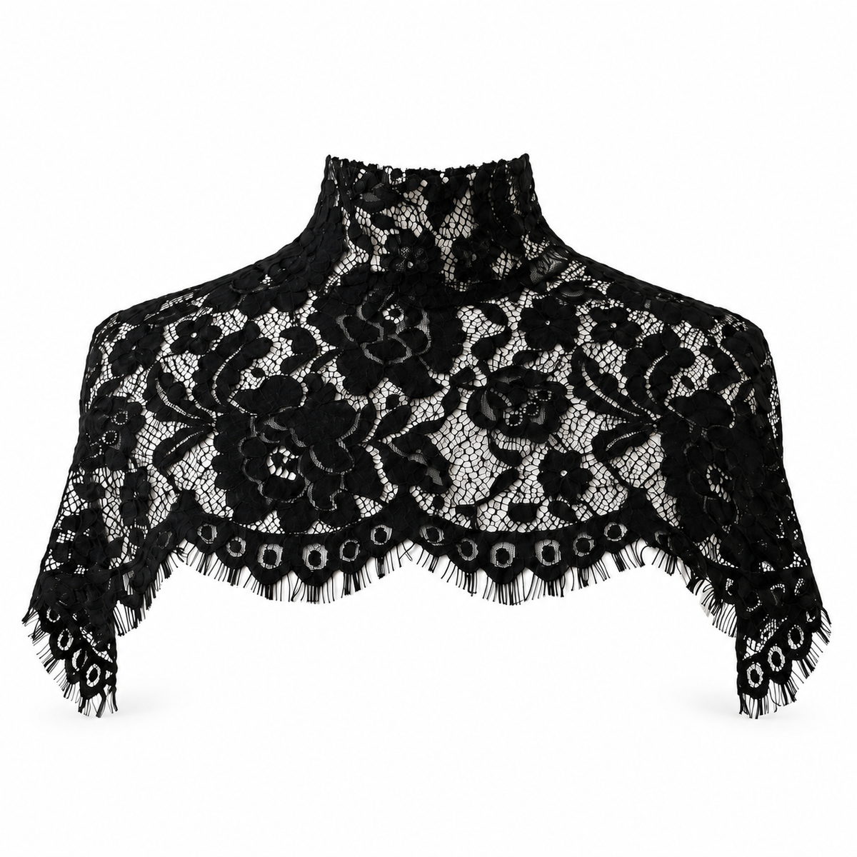 Noir Dantel Cape