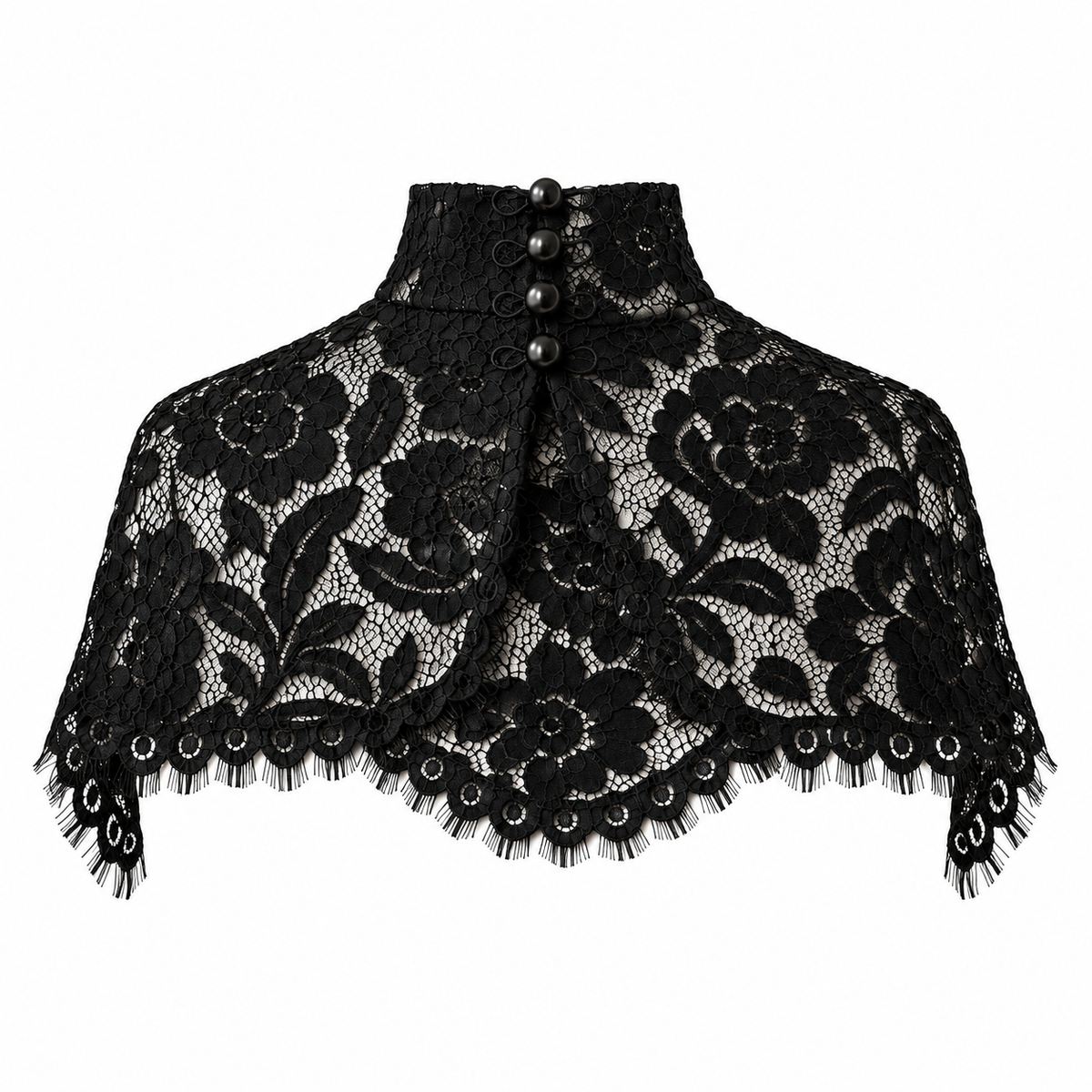 Noir Dantel Cape