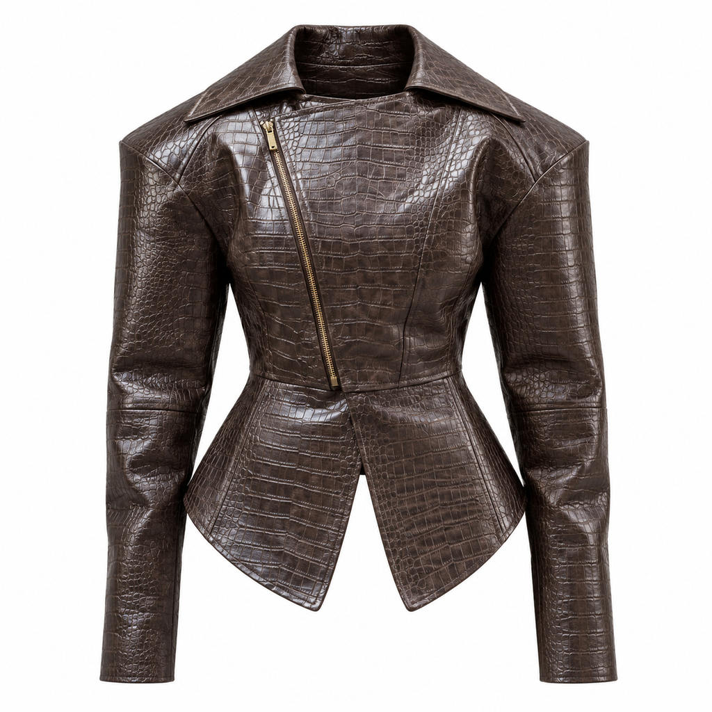 Sienna Croc Ceket (Ön Sipariş)
