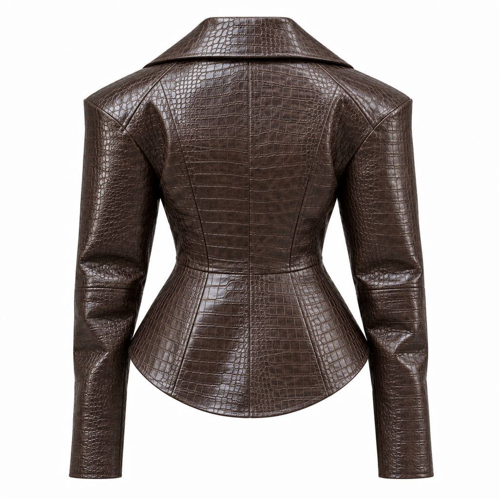 Sienna Croc Ceket (Ön Sipariş)