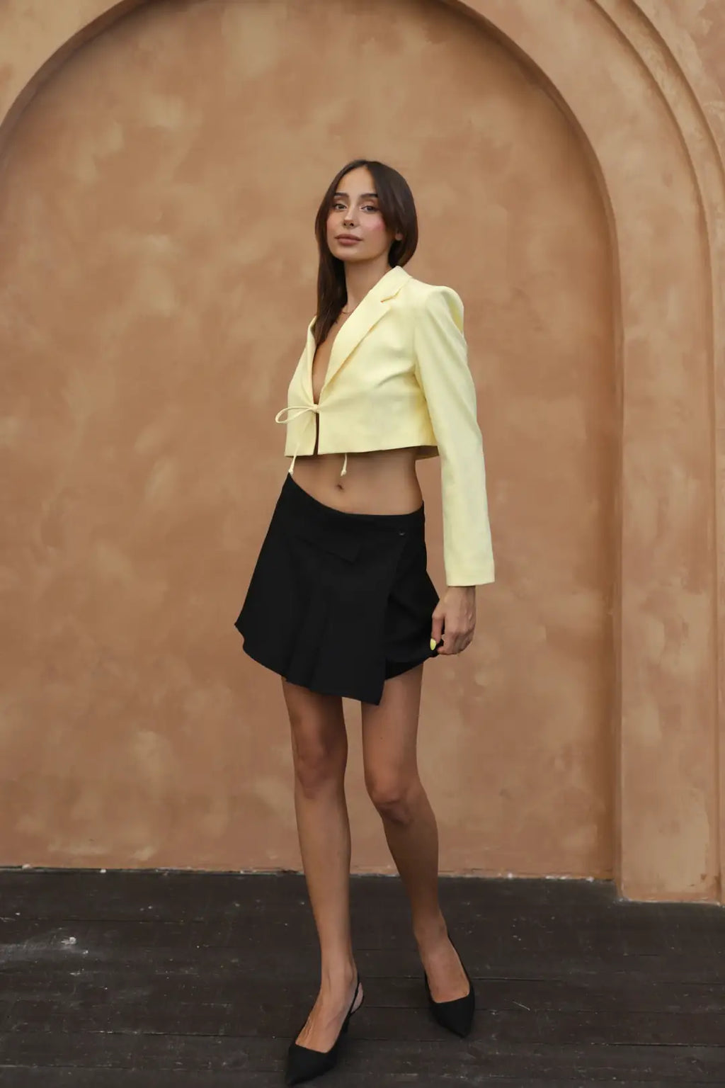 Crop blazer