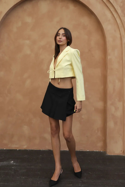 Crop blazer