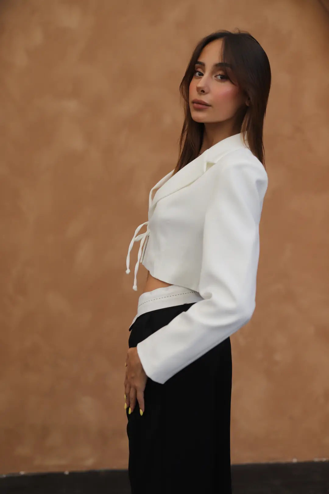 Crop blazer